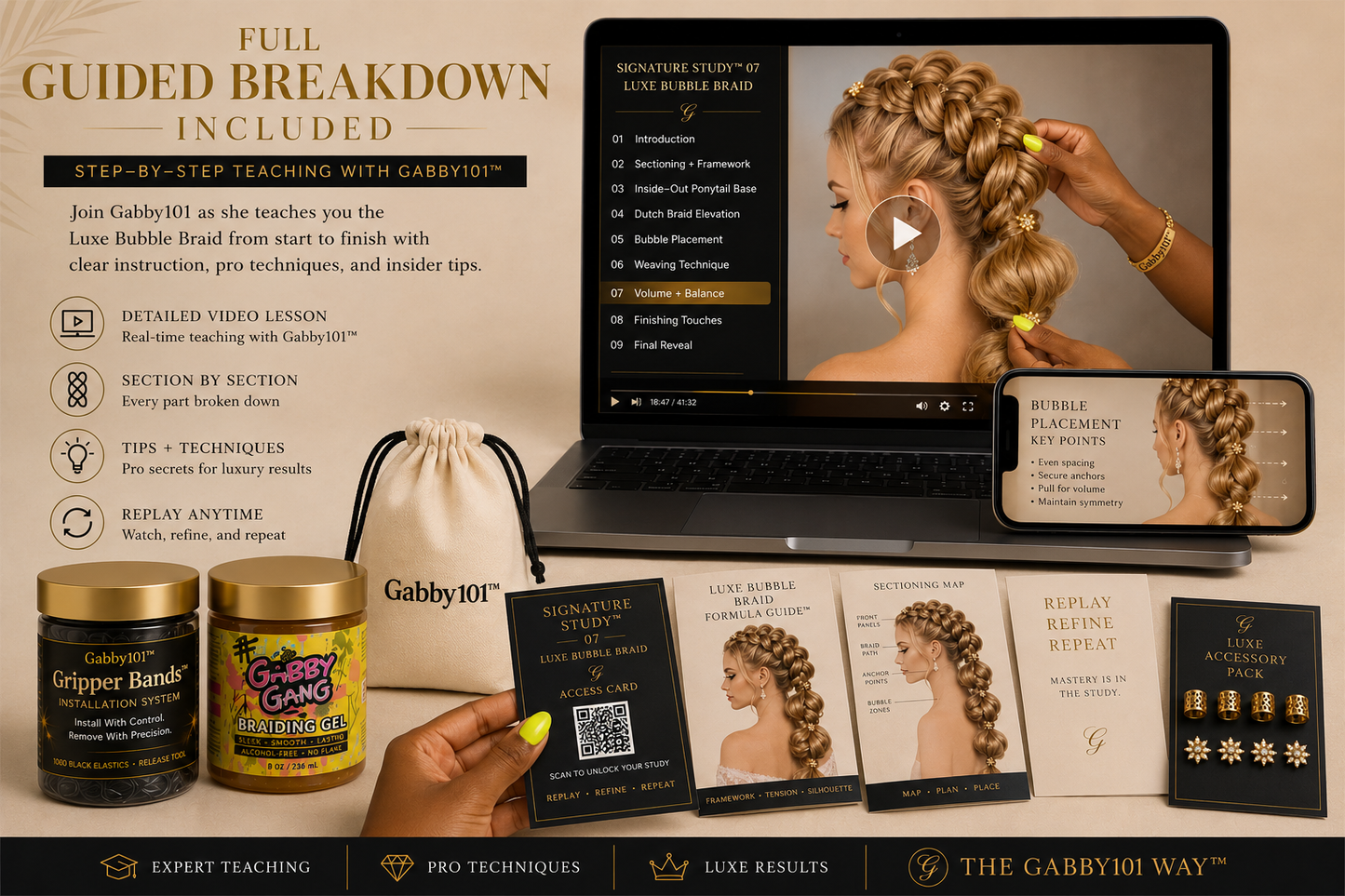 Luxe Bubble Braid System™ | Signature Study 07