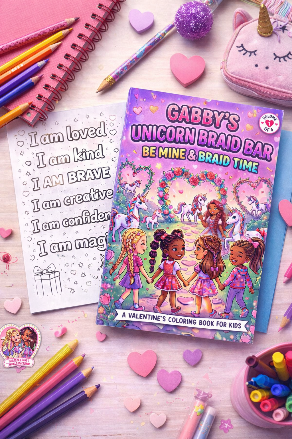 Gabby’s Unicorn Braid Bar: Be Mine & Braid Time 💖