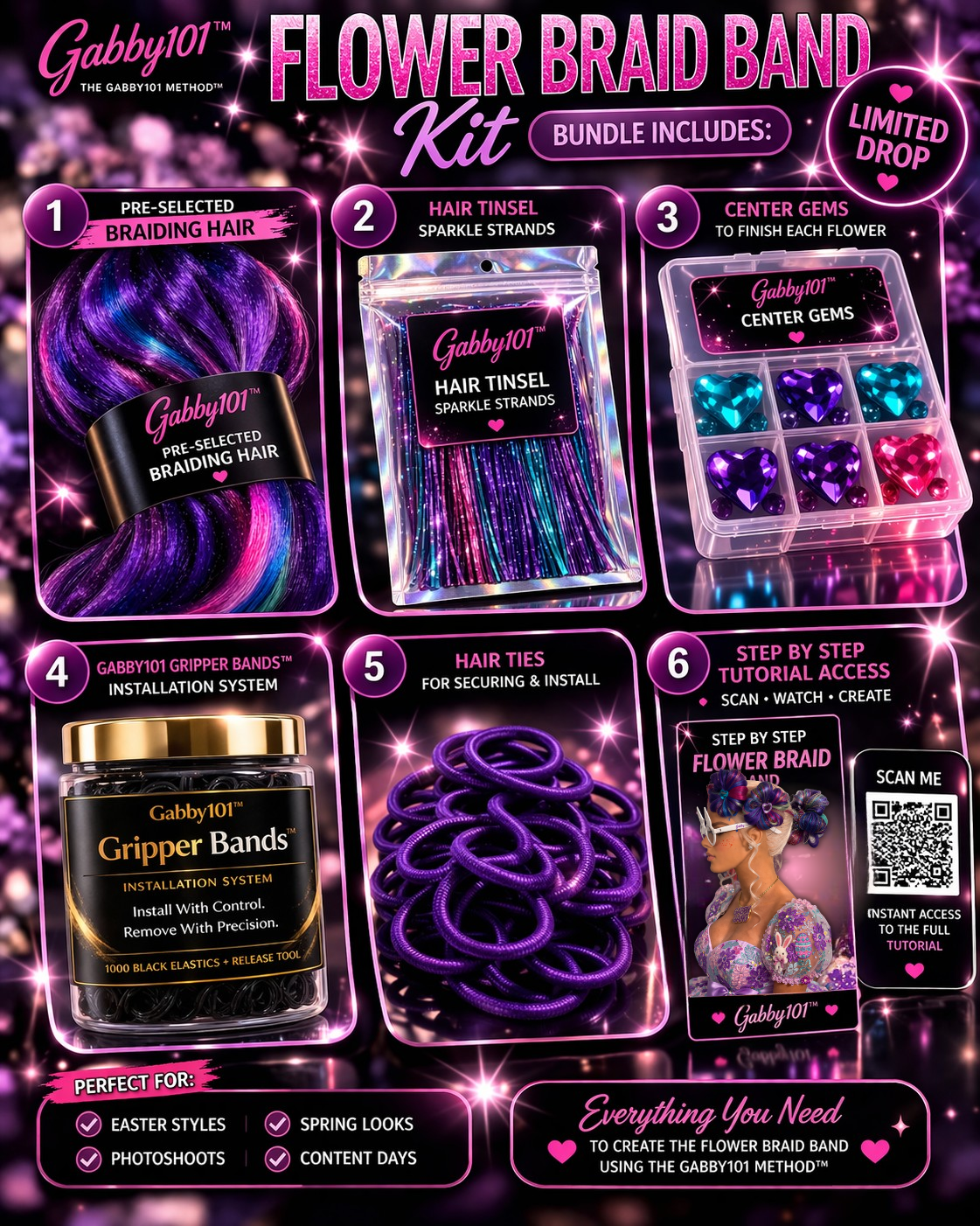 Flower Braid Band Kit™ | The Gabby101 Method™