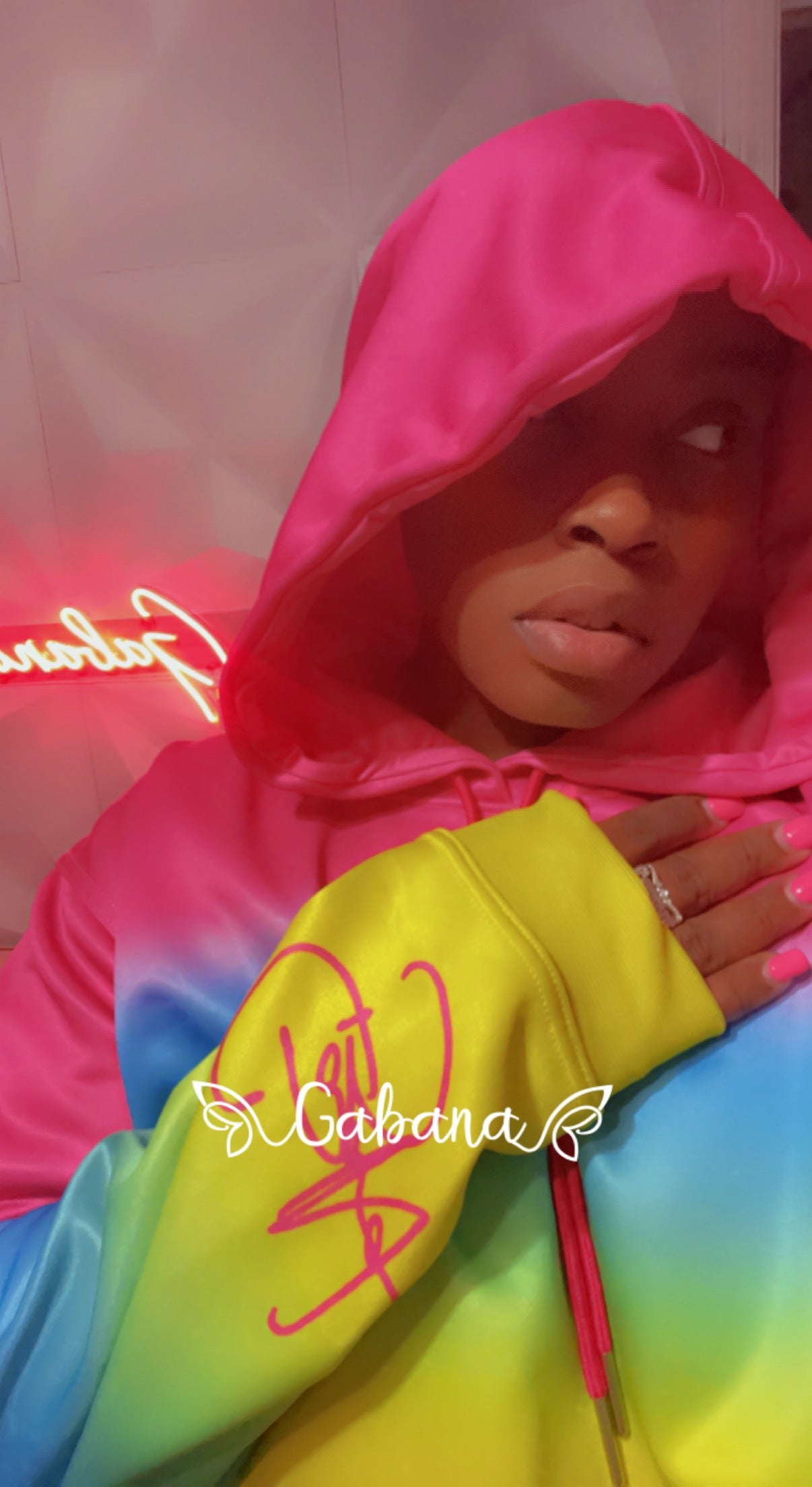 *Exclusive* Custom Gabby101 Crop Hoodie