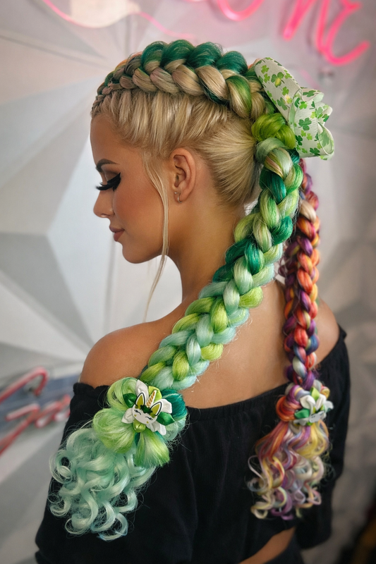 Lucky Links 3D Dutch braids raised braid technique by Gabby101