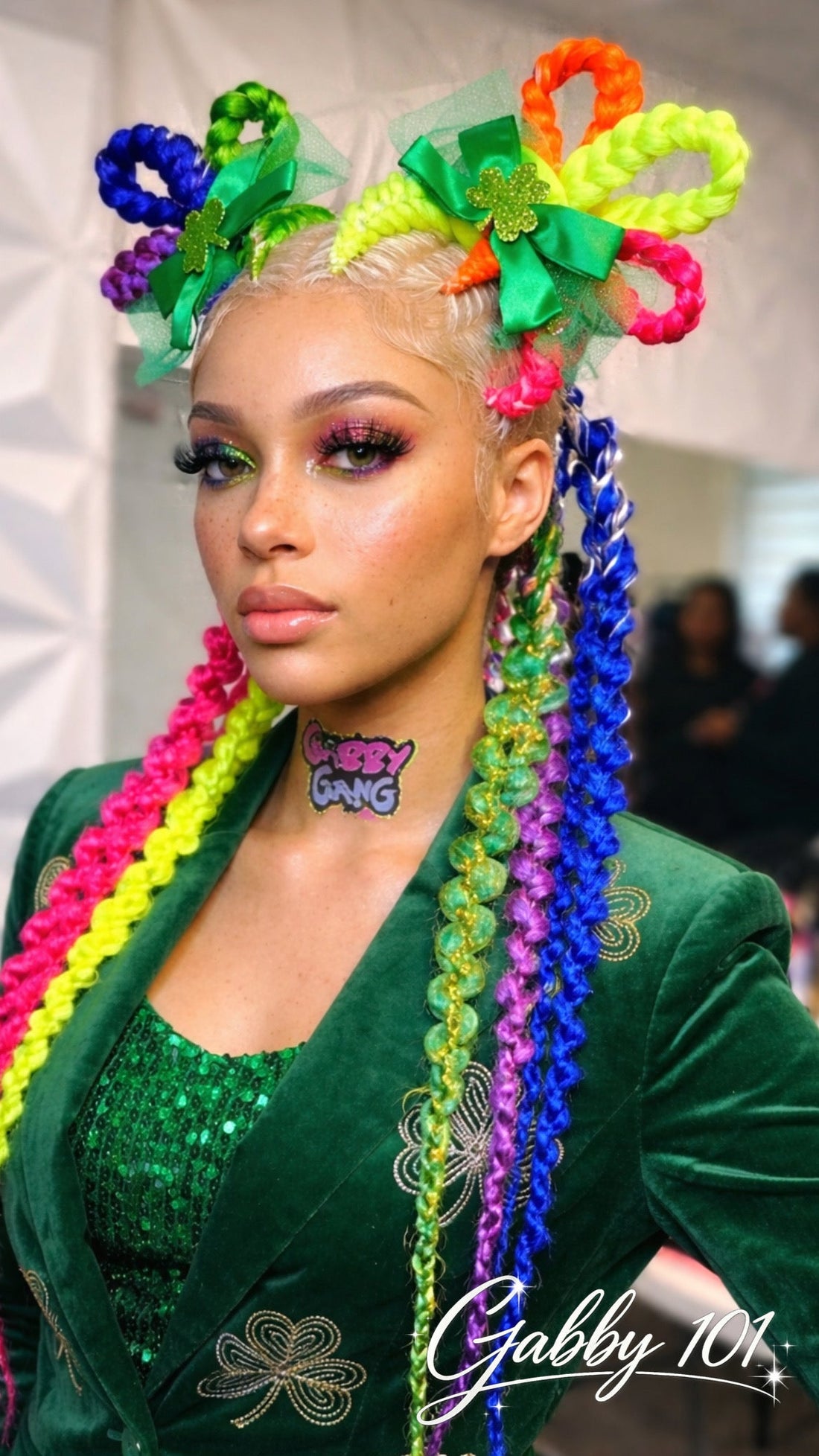Clover Rainbow Buns Tutorial (Advanced Braiding Method Step-by-Step)