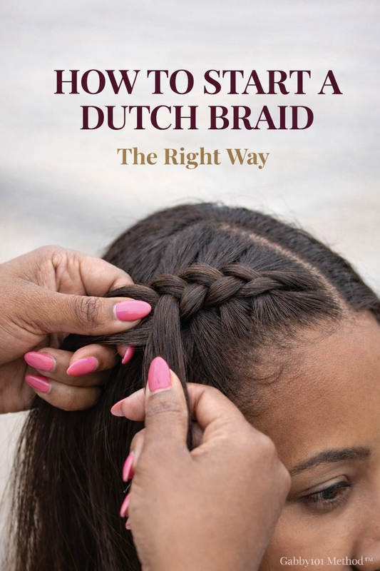 How to Start a Dutch Braid the Right Way (Foundation First)