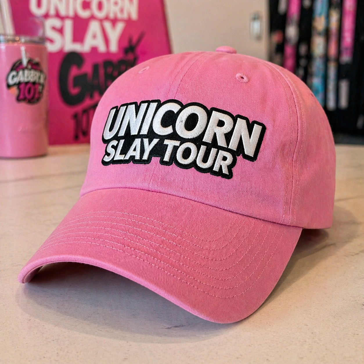 LIMITED TOUR DROP Unicorn Slay Tour™ Pink Set (Tee + Hat)