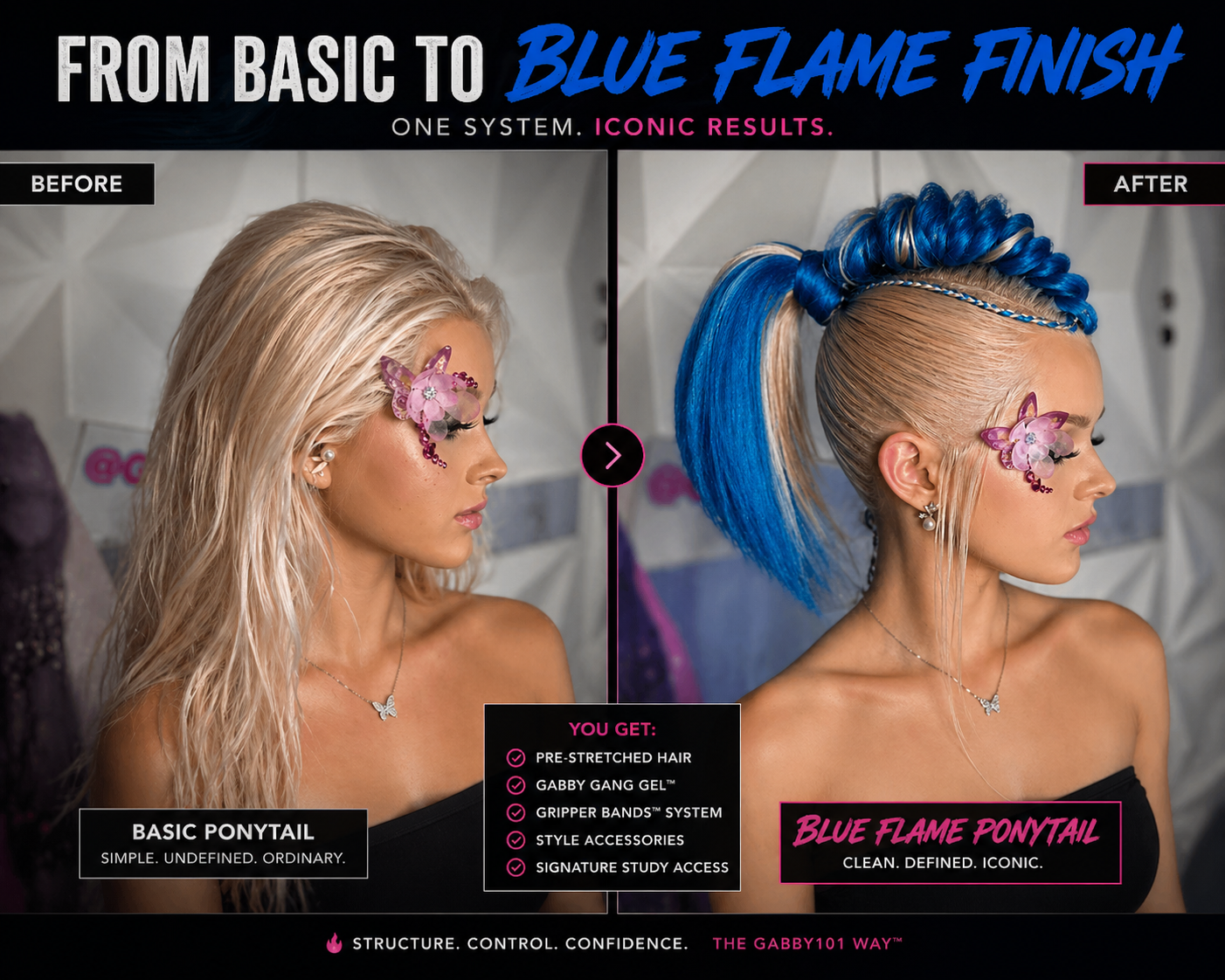 Signature Study 06 | Blue Flame Ponytail System
