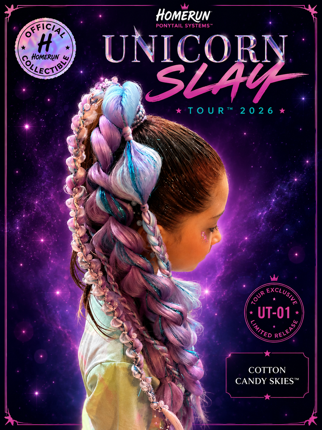 Unicorn Slay Tour™ 2026 — UT-01 Cotton Candy Skies