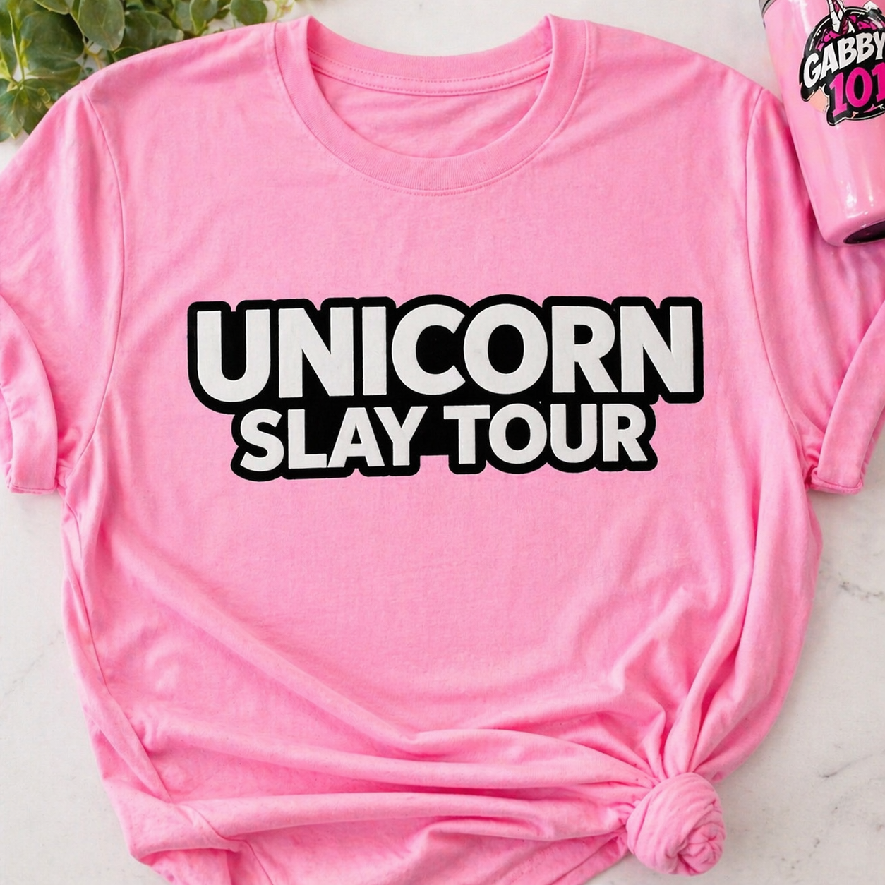 LIMITED TOUR DROP Unicorn Slay Tour™ Pink Set (Tee + Hat)