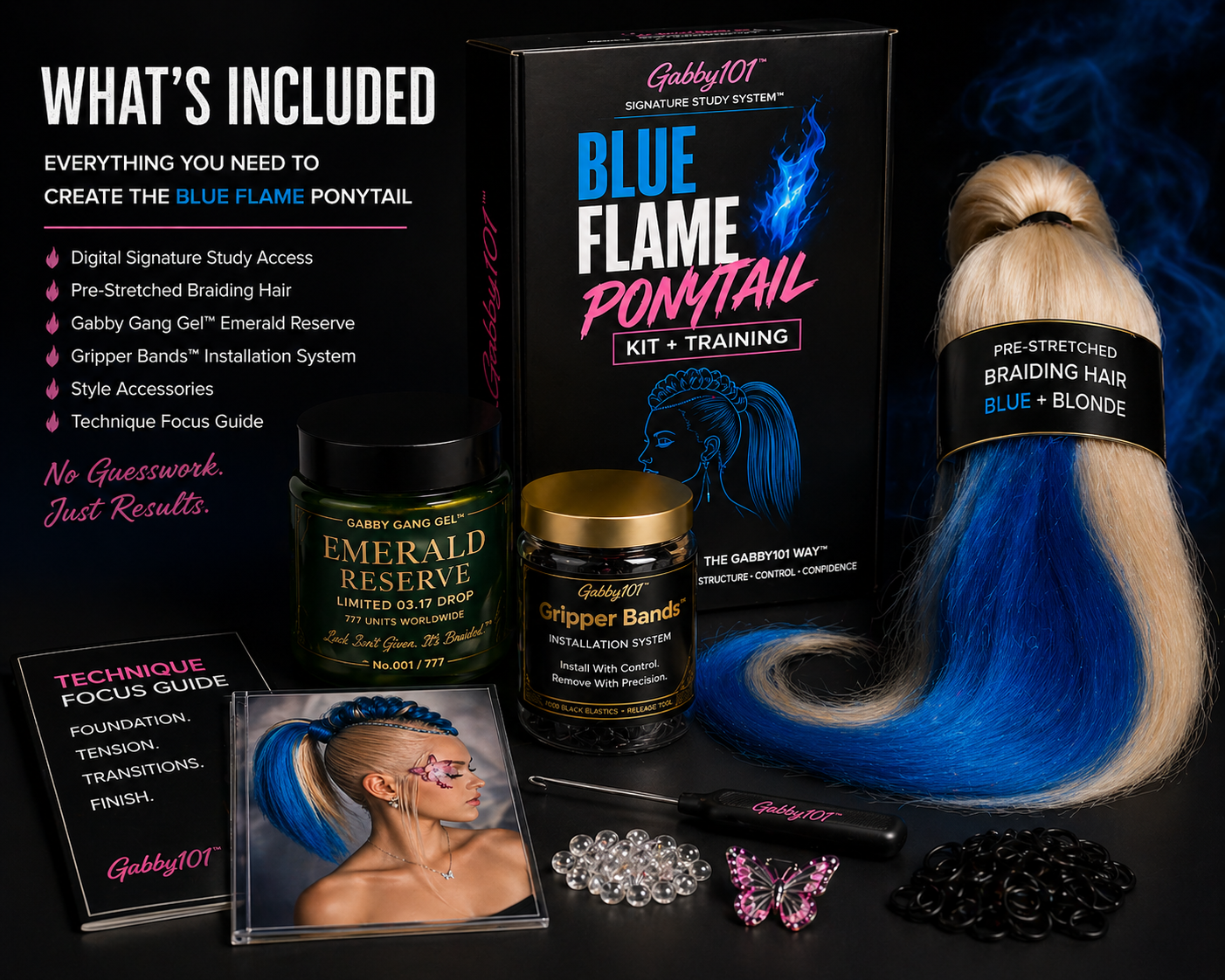 Signature Study 06 | Blue Flame Ponytail System