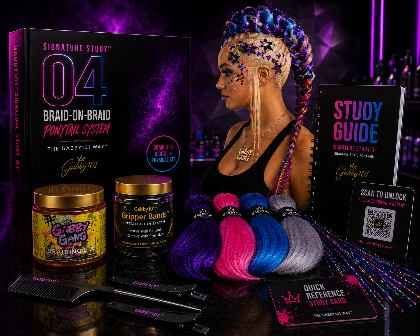 Braid on Braid Ponytail System | Signature Study 04