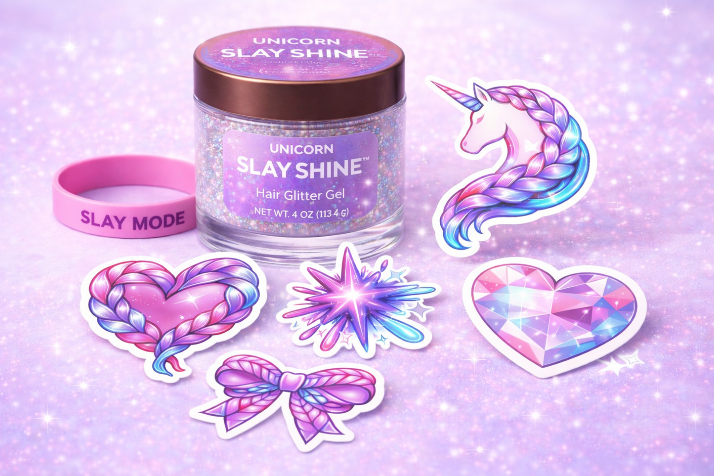Unicorn Slay Shine™ Hair Glitter Gel