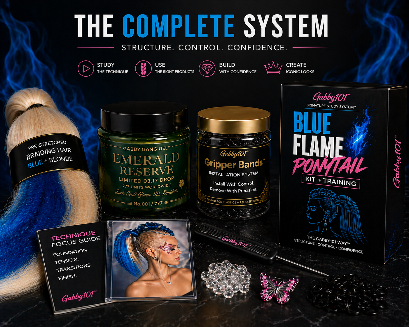 Signature Study 06 | Blue Flame Ponytail System