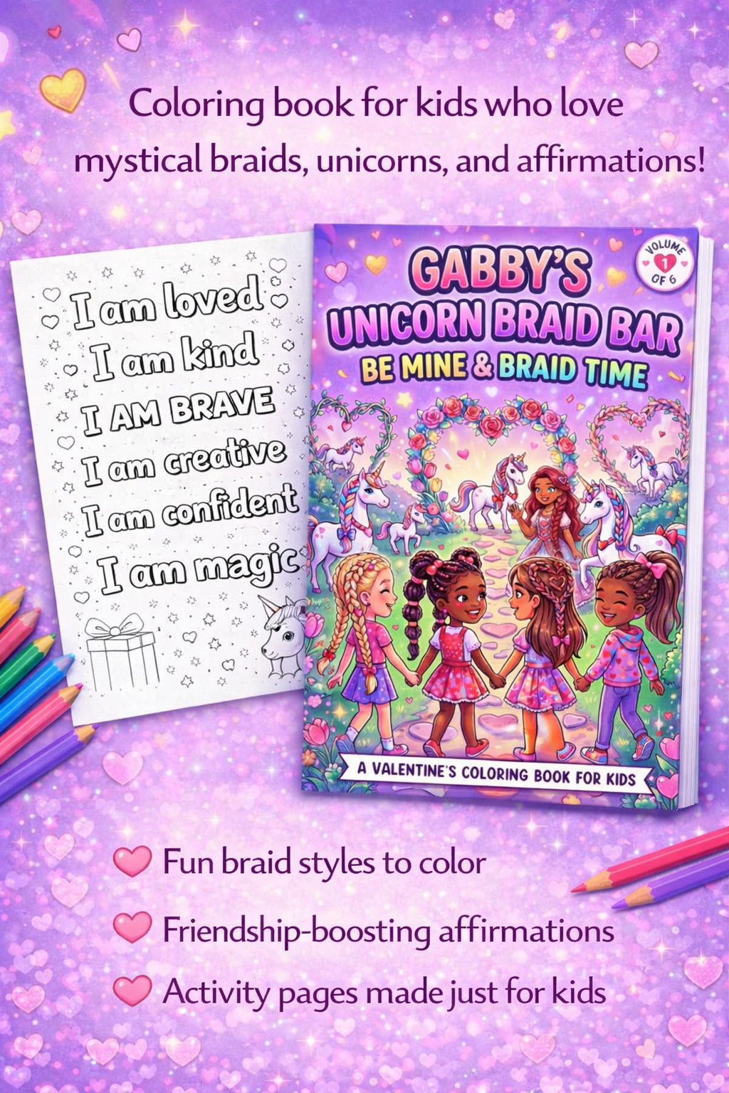 Gabby’s Unicorn Braid Bar: Be Mine & Braid Time 💖