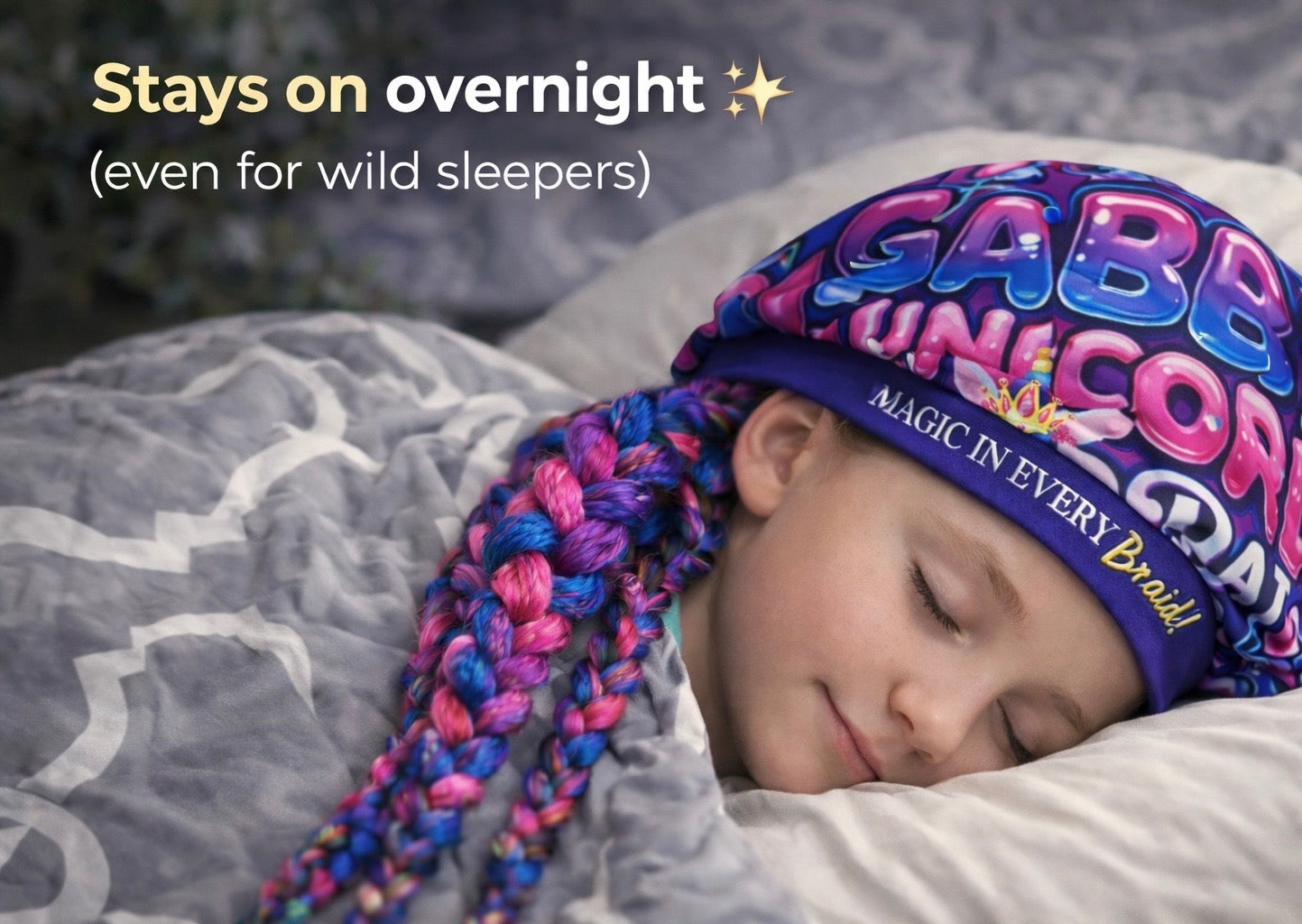 Unicorn Braid Bar Bonnet