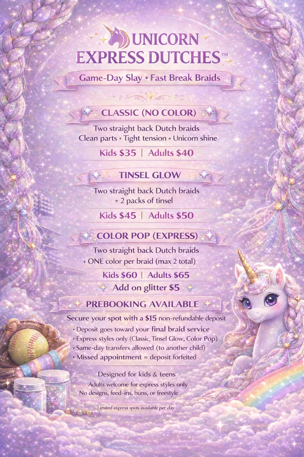Unicorn Express Dutches™ — $15 Deposit