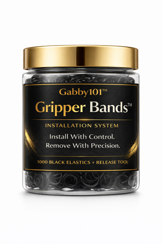 Gabby101™ Gripper Bands™ Installation System (1000 Black + Gripper Cutter™)