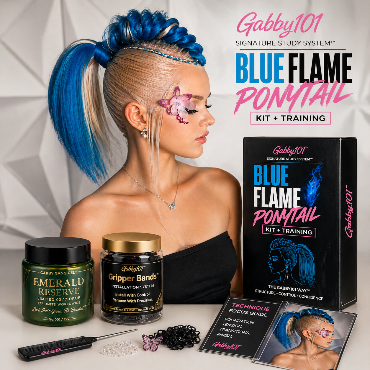 Signature Study 06 | Blue Flame Ponytail System