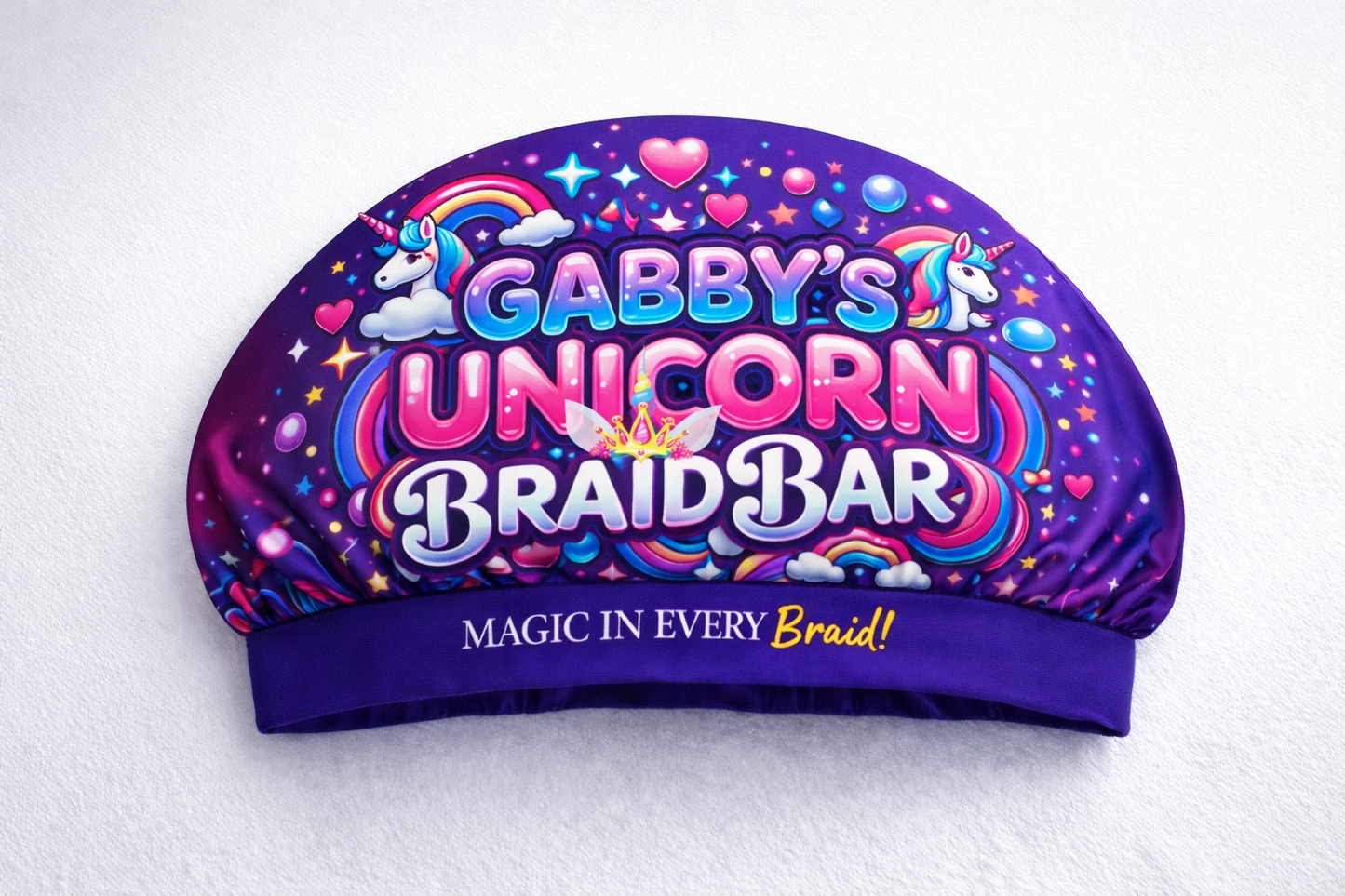 Unicorn Braid Bar Bonnet