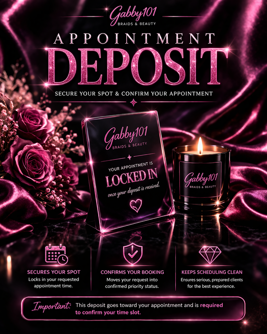 Gabby101 Appointment Deposit