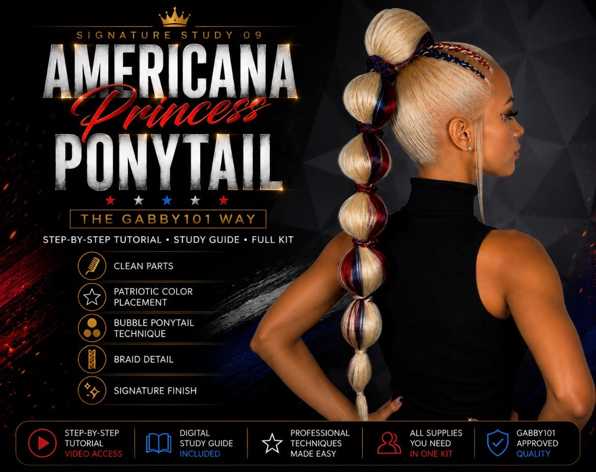 Americana Princess Ponytail Kit™ | Signature Study 09