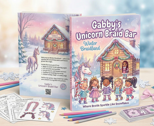 Winter Braidland Coloring Book | Gabby’s Unicorn Braid Bar