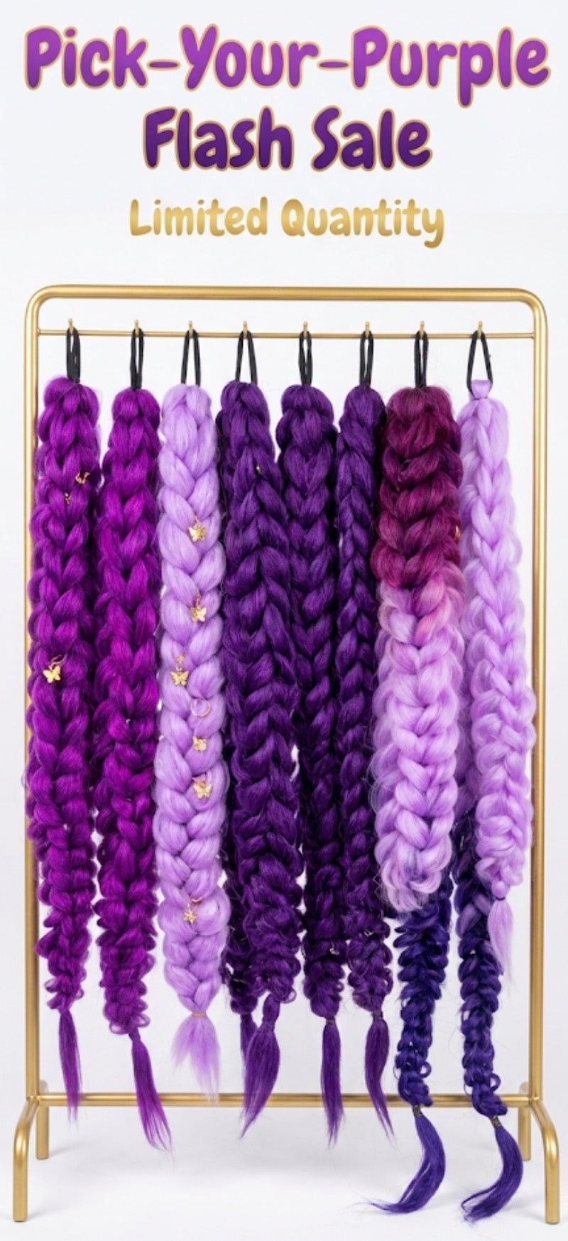 Pick-Your-Purple™ Rumi Hairpiece – Flash Sale