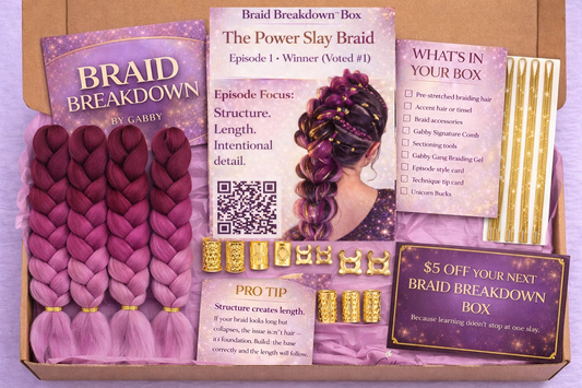 Braid Breakdown™ Box – The Power Slay Braid (Episode 1)