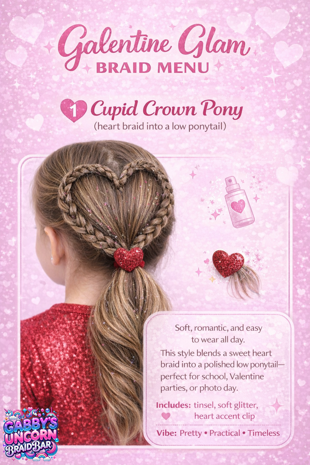 💕 GALENTINE GLAM & BRAIDS 💕 Unicorn Braid Bar • February Exclusive