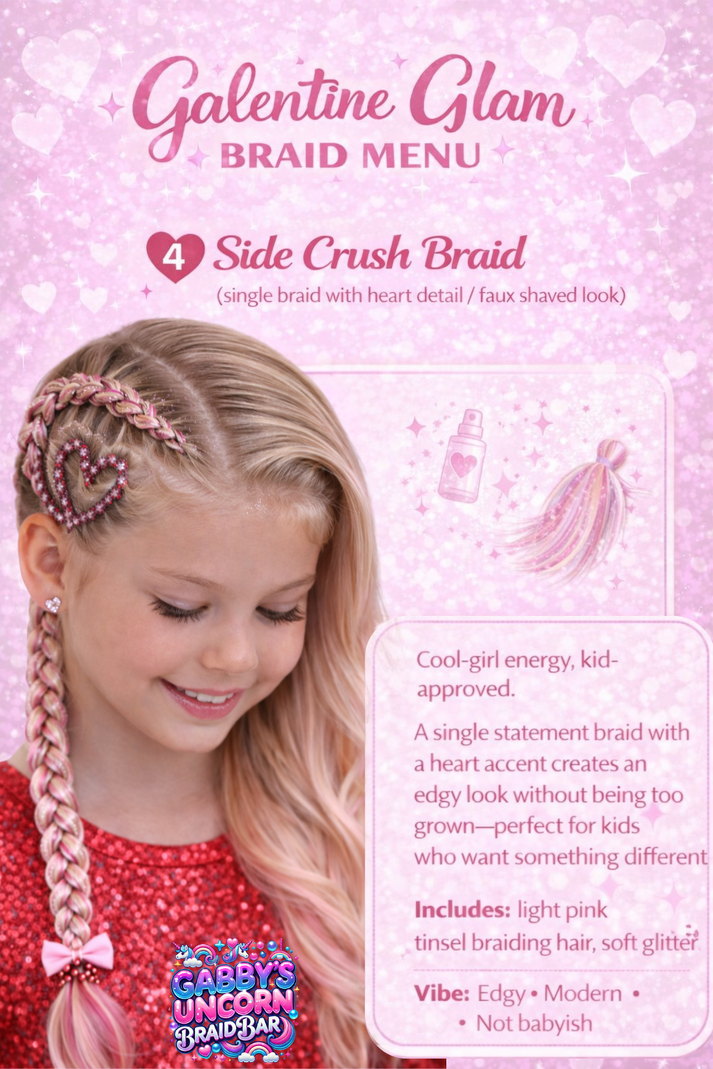 💕 GALENTINE GLAM & BRAIDS 💕 Unicorn Braid Bar • February Exclusive