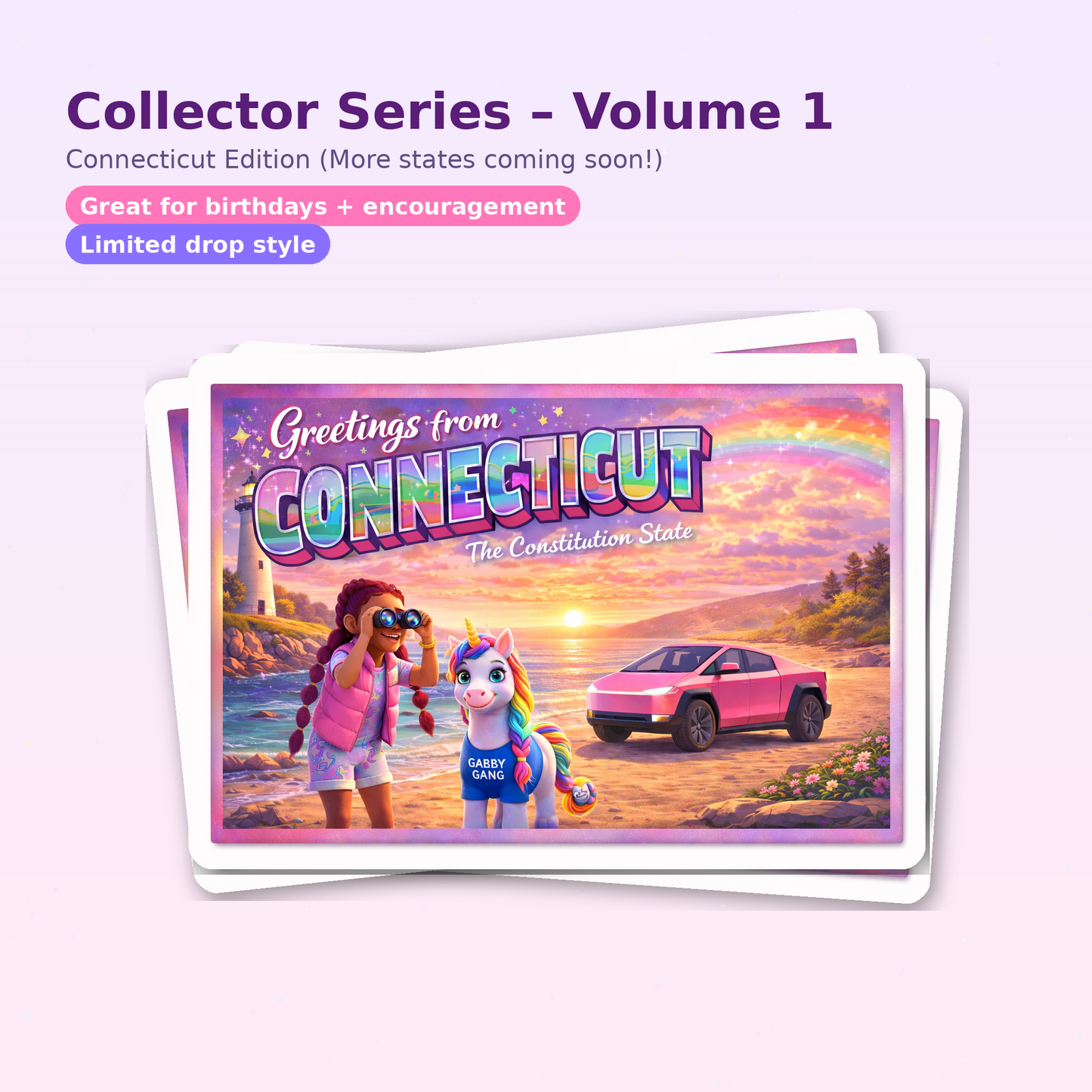 Braid Treasure Chronicles™ Postcard A Magical Surprise from Gabby’s Unicorn Braid Bar