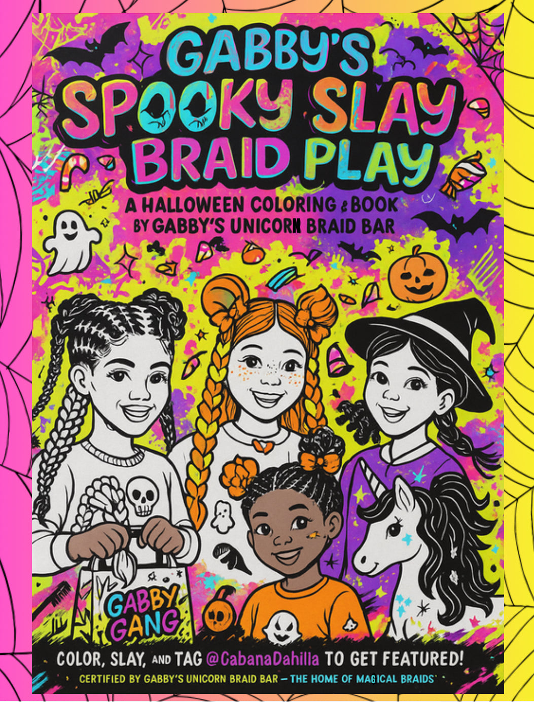 Gabby’s Spooky Slay Coloring eBook (Printable PDF)