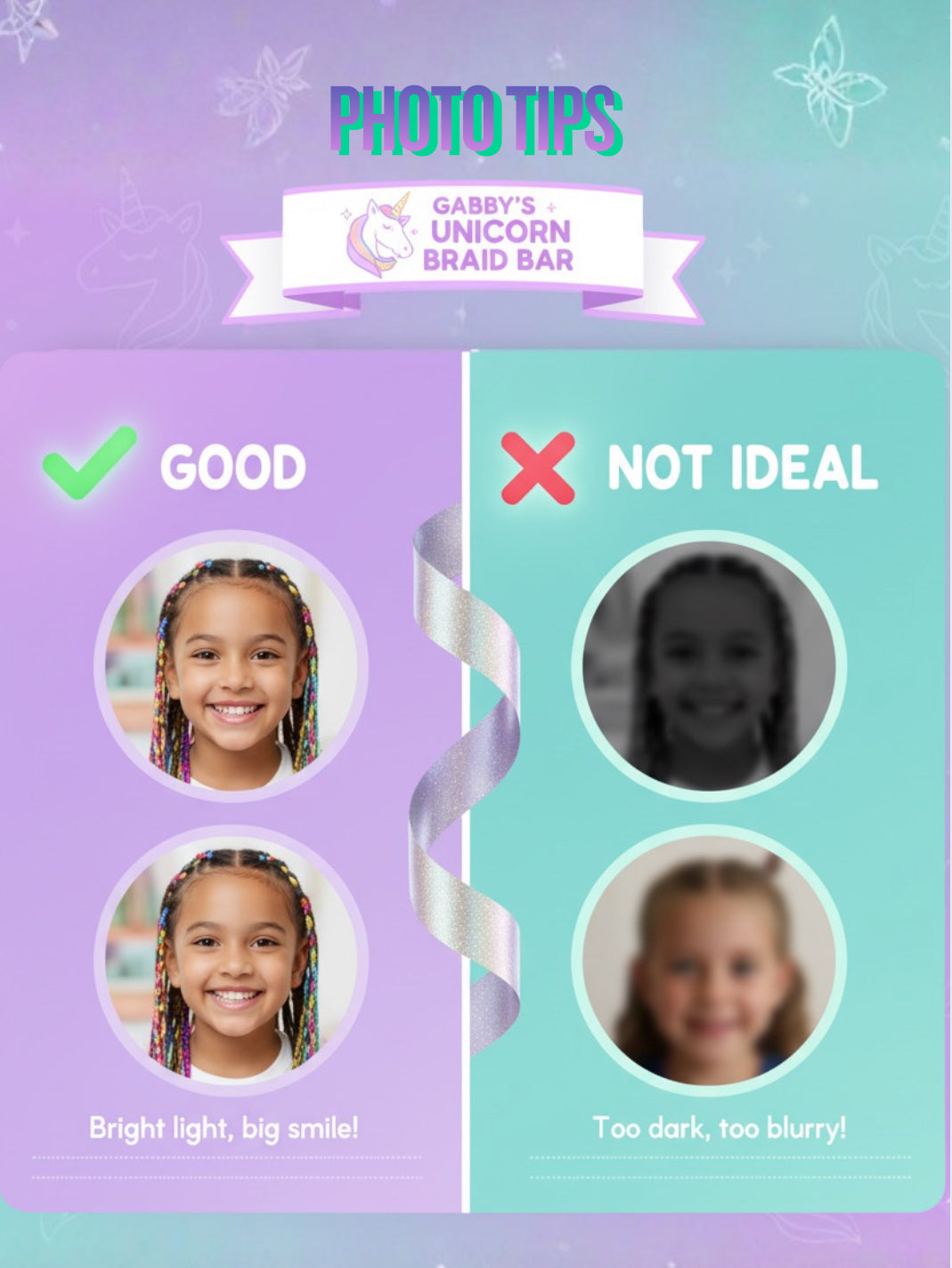 Personalized Christmas Book — 1-of-1 Story Starring Your Child | Gabby’s Unicorn Braid Bar