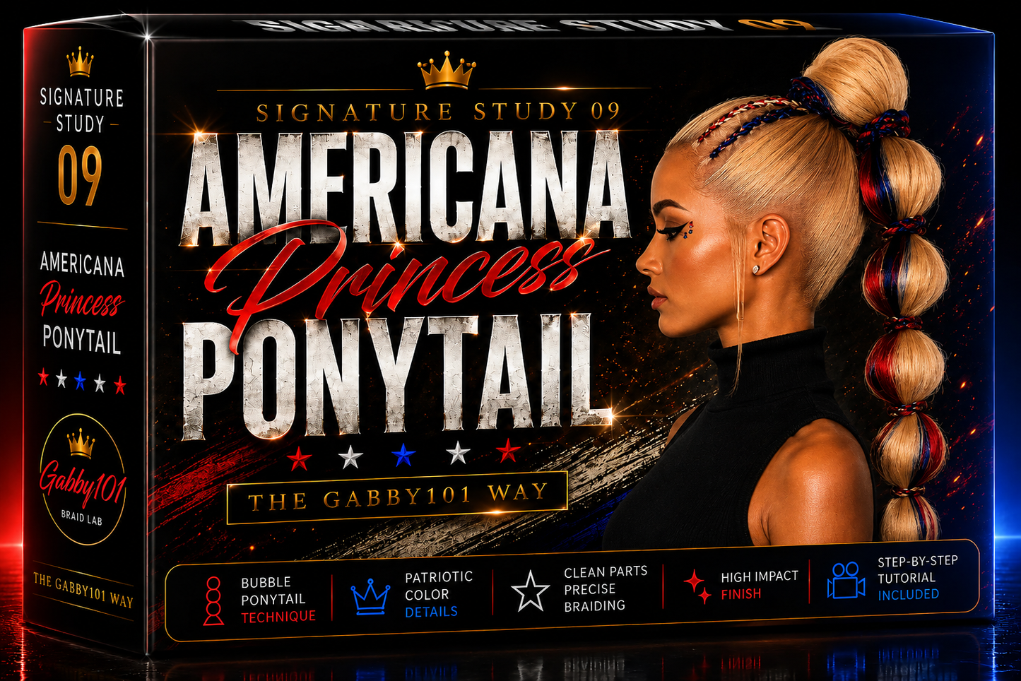 Americana Princess Ponytail Kit™ | Signature Study 09